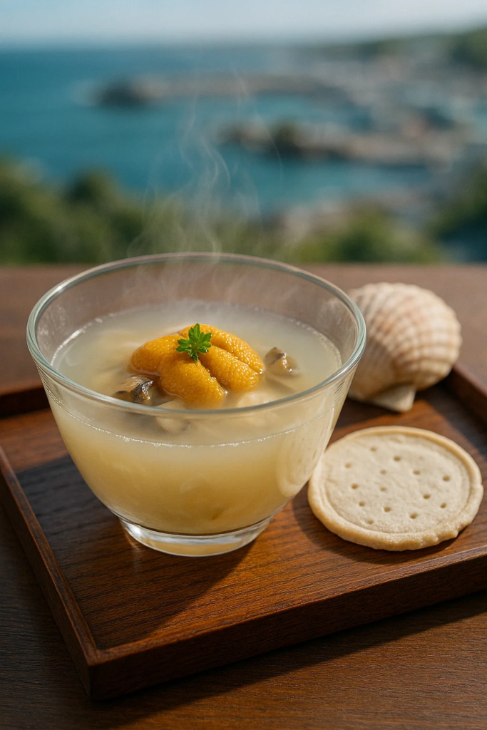 海の幸の贅沢 - 八戸いちご煮