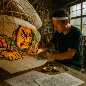 Behind the scenes of the festival: The passion and skill of a Nebuta master