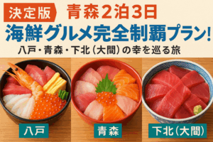 【決定版】青森2泊3日 海鮮グルメ完全制覇プラン！八戸・青森・下北（大間）の幸を巡る旅