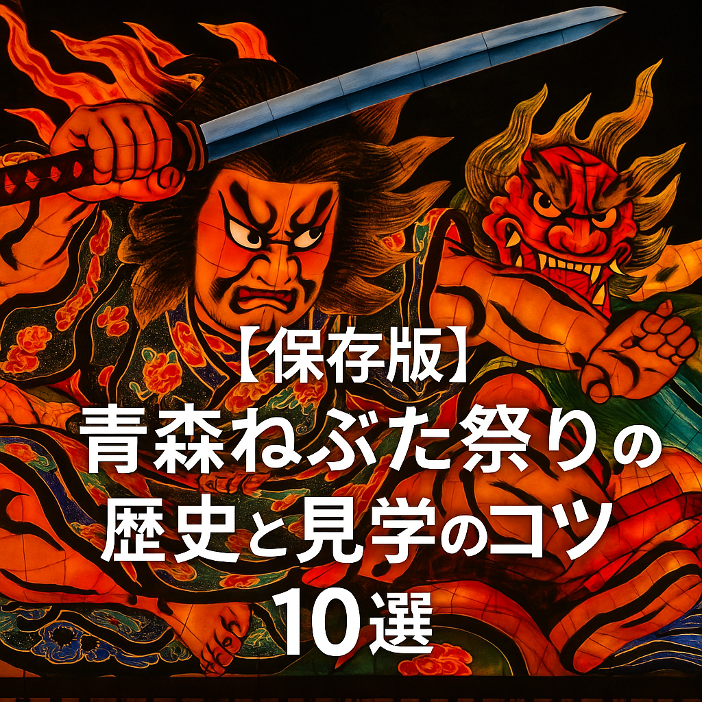【保存版】青森ねぶた祭りの歴史と見学のコツ10選