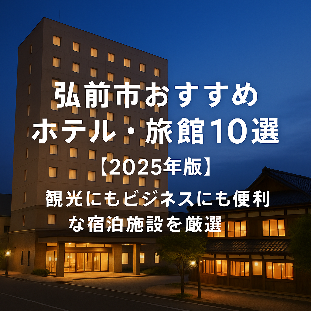 弘前市おすすめホテル・旅館10選【2025年版】観光にもビジネスにも便利な宿泊施設を厳選