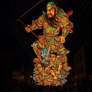 立佞武多の夜空
