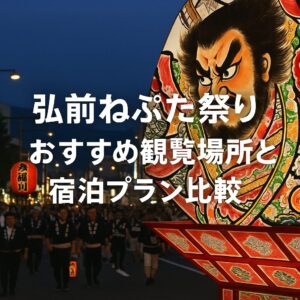 弘前ねぷた祭り｜おすすめ観覧場所と宿泊プラン比較
