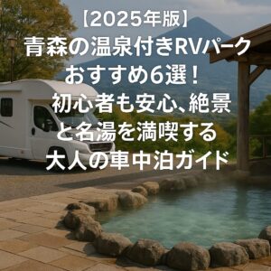 【2026年版】青森の温泉付きRVパークおすすめ6選!初心者も安心、絶景と名湯を満喫する大人の車中泊ガイド