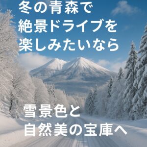 冬の青森で絶景ドライブを楽しみたいなら、雪景色と自然美の宝庫へ