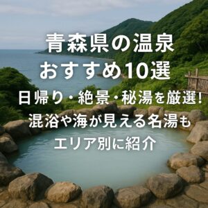【青森県の温泉おすすめ10選】日帰り・絶景・秘湯を厳選！混浴や海が見える名湯もエリア別に紹介