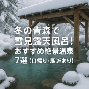 冬の青森で雪見露天風呂！おすすめ絶景温泉7選【日帰り・駅近あり】