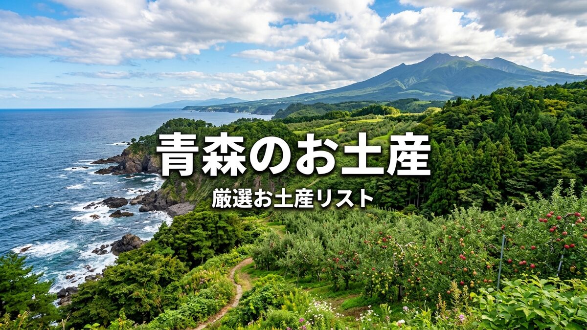 青森県のおすすめお土産。りんごスイーツや海鮮加工品、伝統工芸品が並ぶ