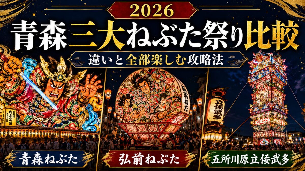 青森ねぶた祭2026 — 巨大な武者山車と跳ねるハネト