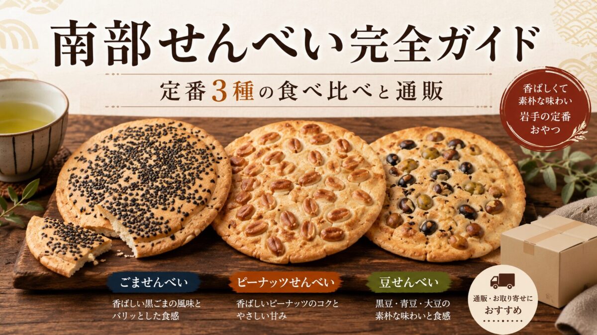 南部せんべい完全ガイド｜定番3種の食べ比べと通販