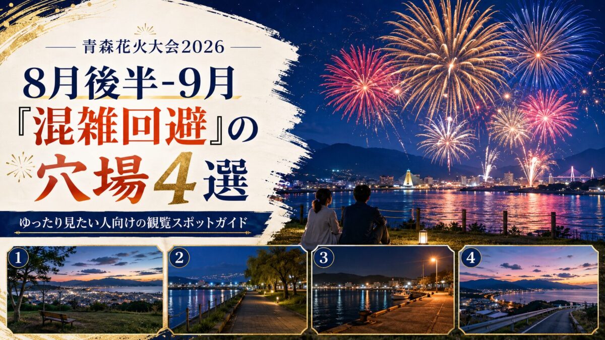 青森花火大会2026｜8月後半-9月「混雑回避」の穴場4選
